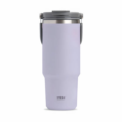 TYESO High-Capacity Travel Tumbler with Folding Handle