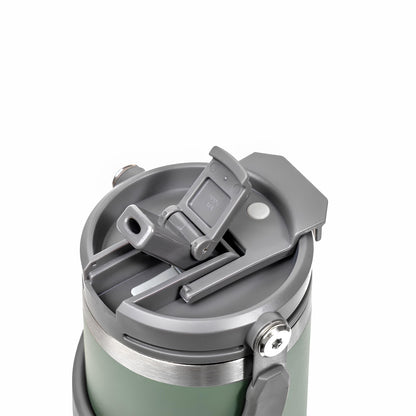 TYESO High-Capacity Travel Tumbler with Folding Handle