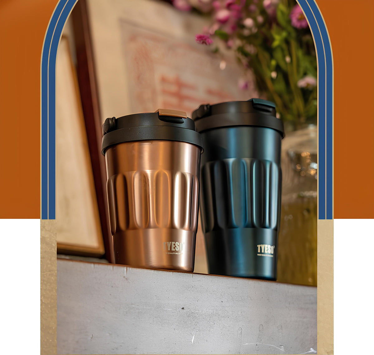 TYESO Premium Insulated Travel Coffee Mug-500ML