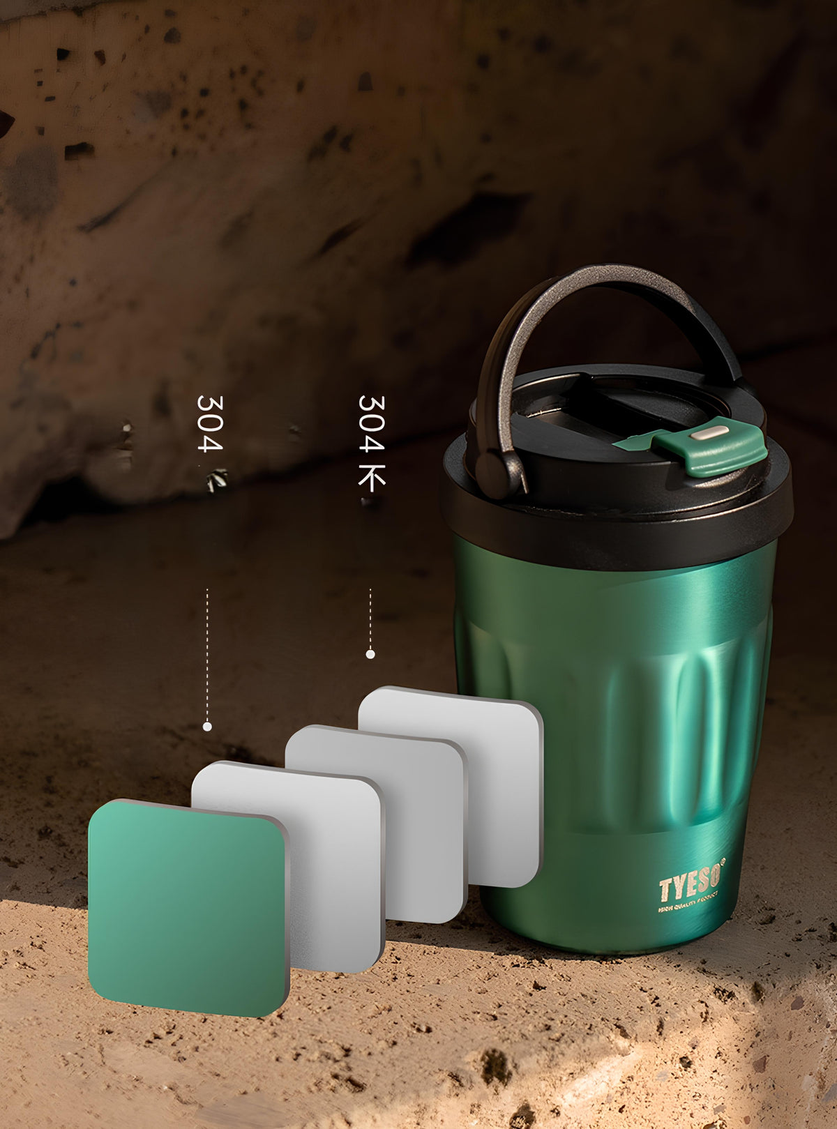 TYESO Premium Insulated Travel Coffee Mug-500ML