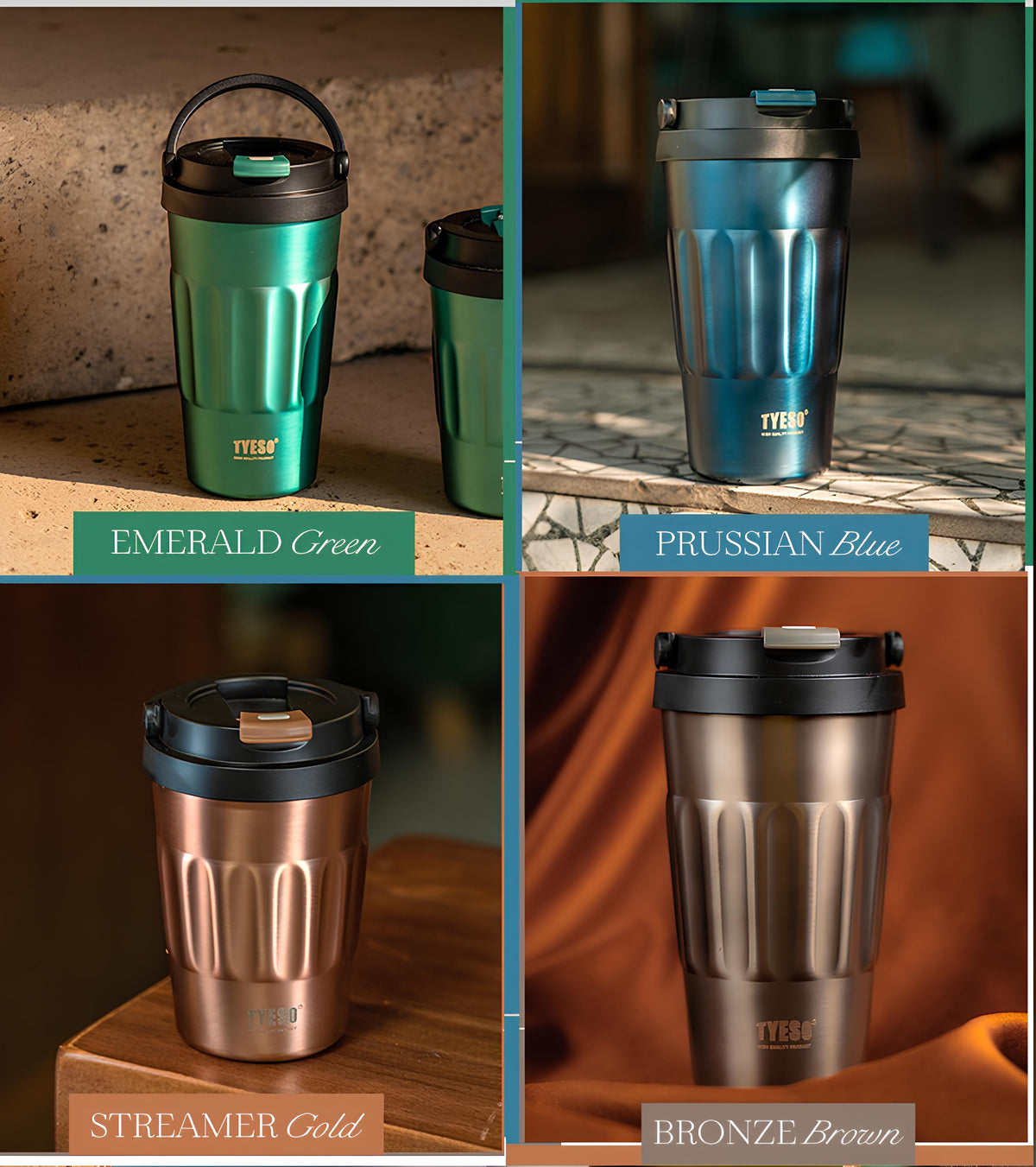 TYESO Premium Insulated Travel Coffee Mug-500ML