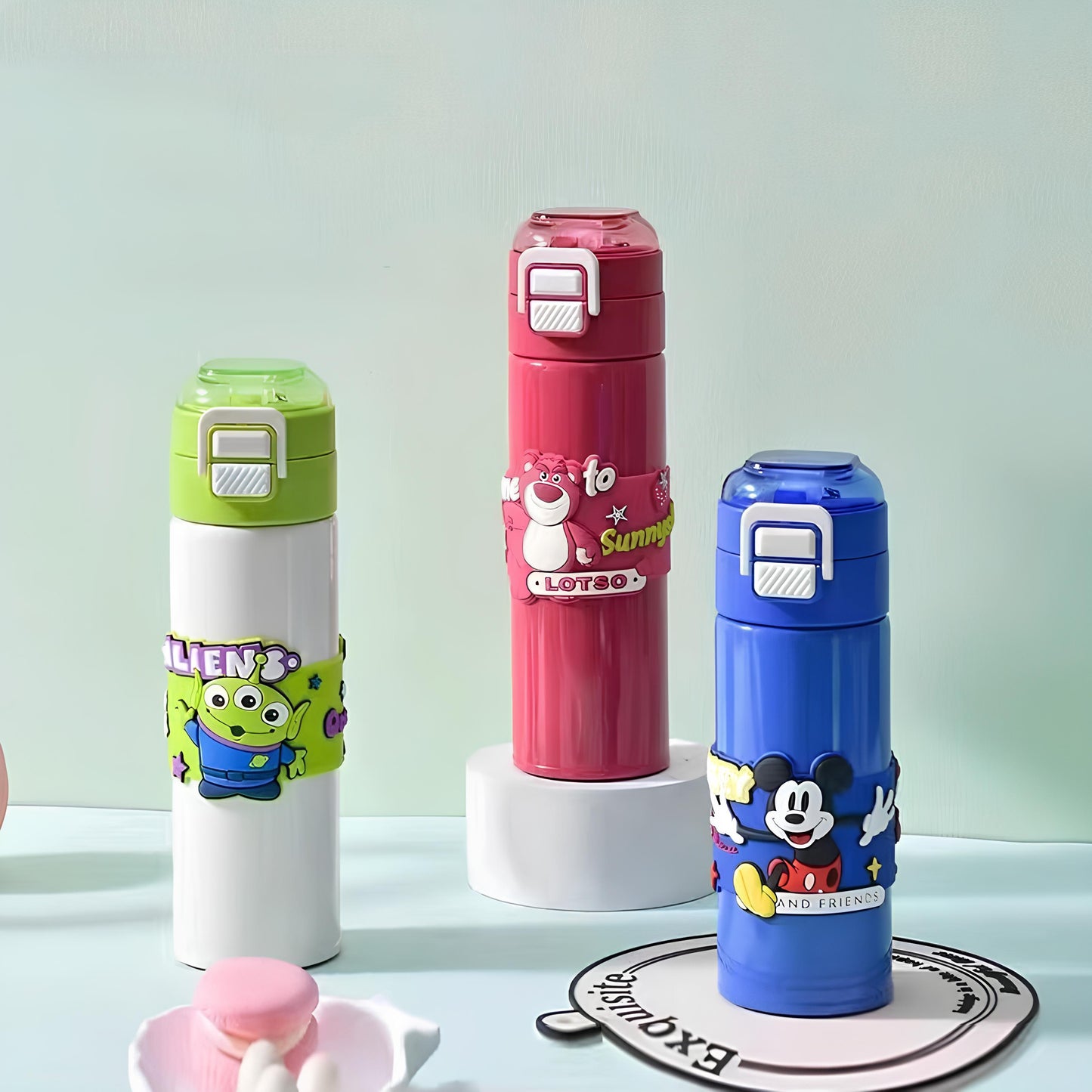 Disney Mickey Insulated Stainless Steel Water Bottle – 500ml Hot & Cold (Blue)