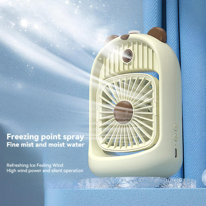 Spray Cooling Mist Fan – USB Hand Held Water Mist Fan | Bear Design