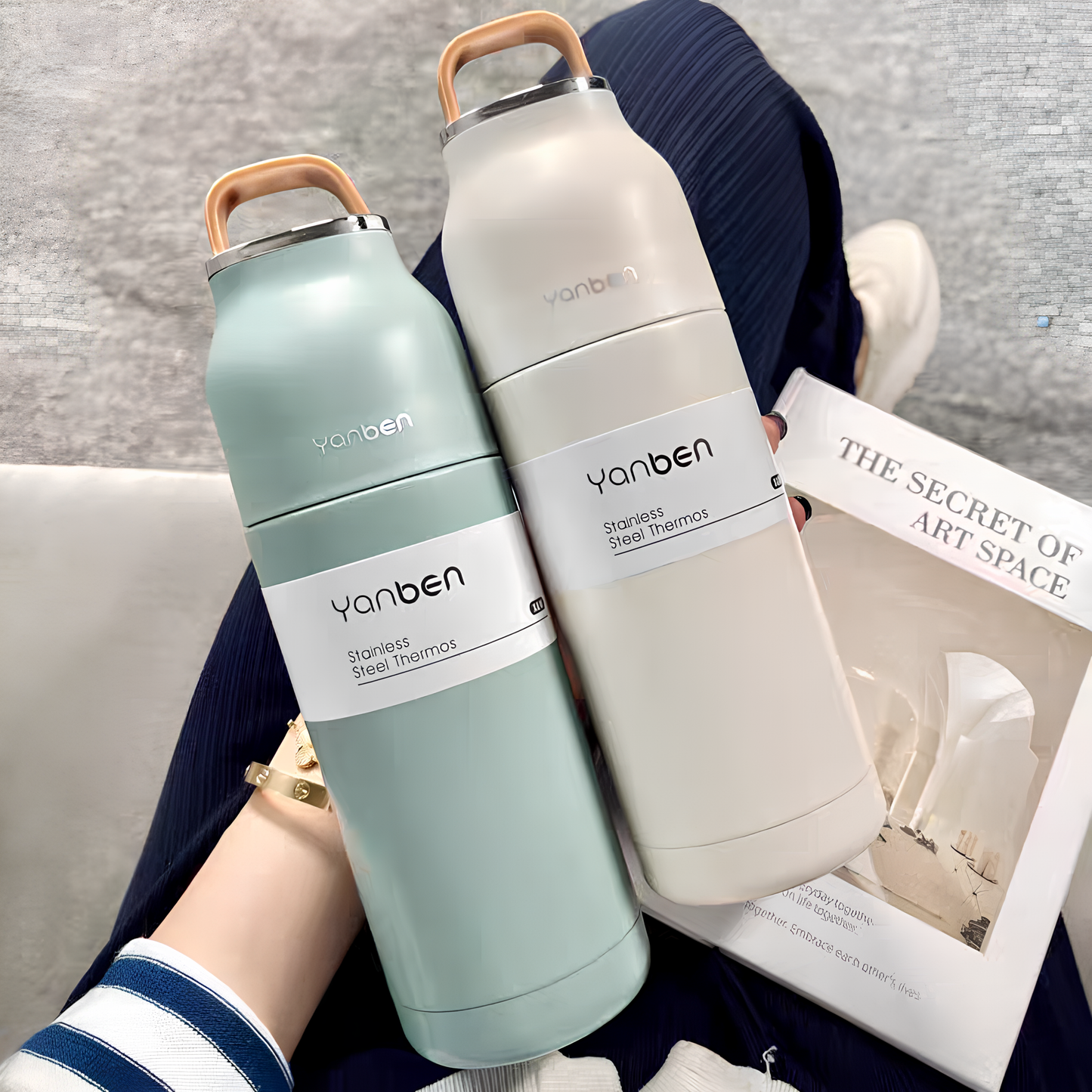 Premium Portable Stainless Steel Vacuum Thermos