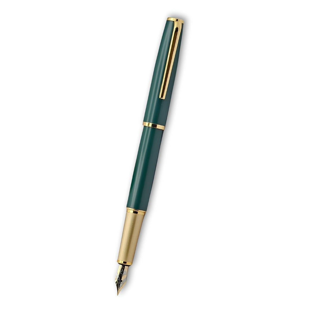 PAILI Premium Matte Finish Fountain Pen – Brushed Champagne Gold Grip (Available in Multiple Colors)