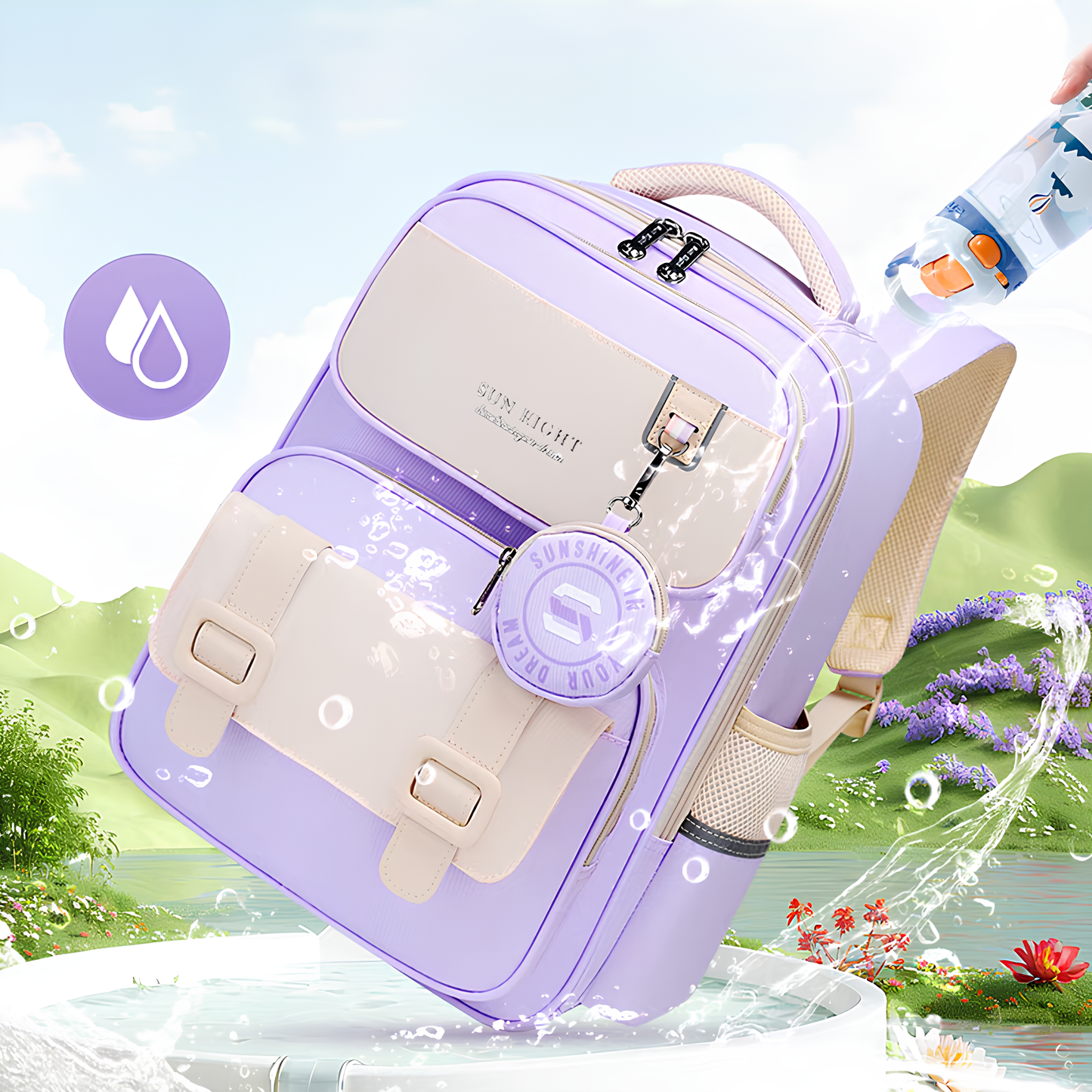 Sun Eight "Sunshine In Your Dream" School Backpack