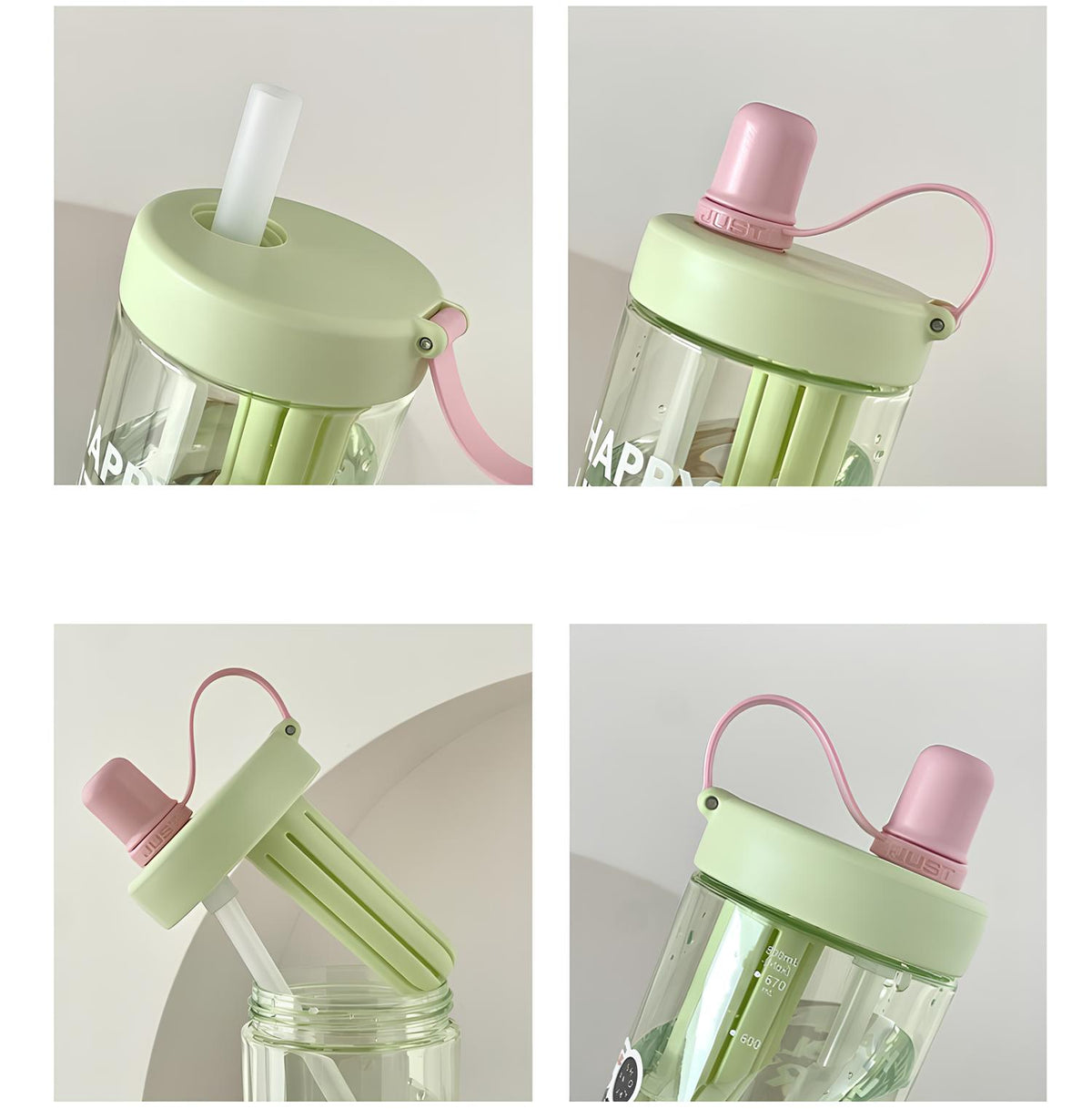 SHOTAY Water Bottle with Pop-Up Straw & Tea Infuser – ST 7164- 450ML