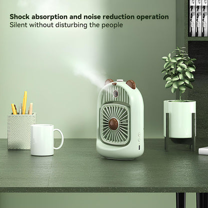 Spray Cooling Mist Fan – USB Hand Held Water Mist Fan | Bear Design