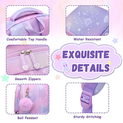 Backpack for School Girls Bags for Middle School Students -2231-Pink