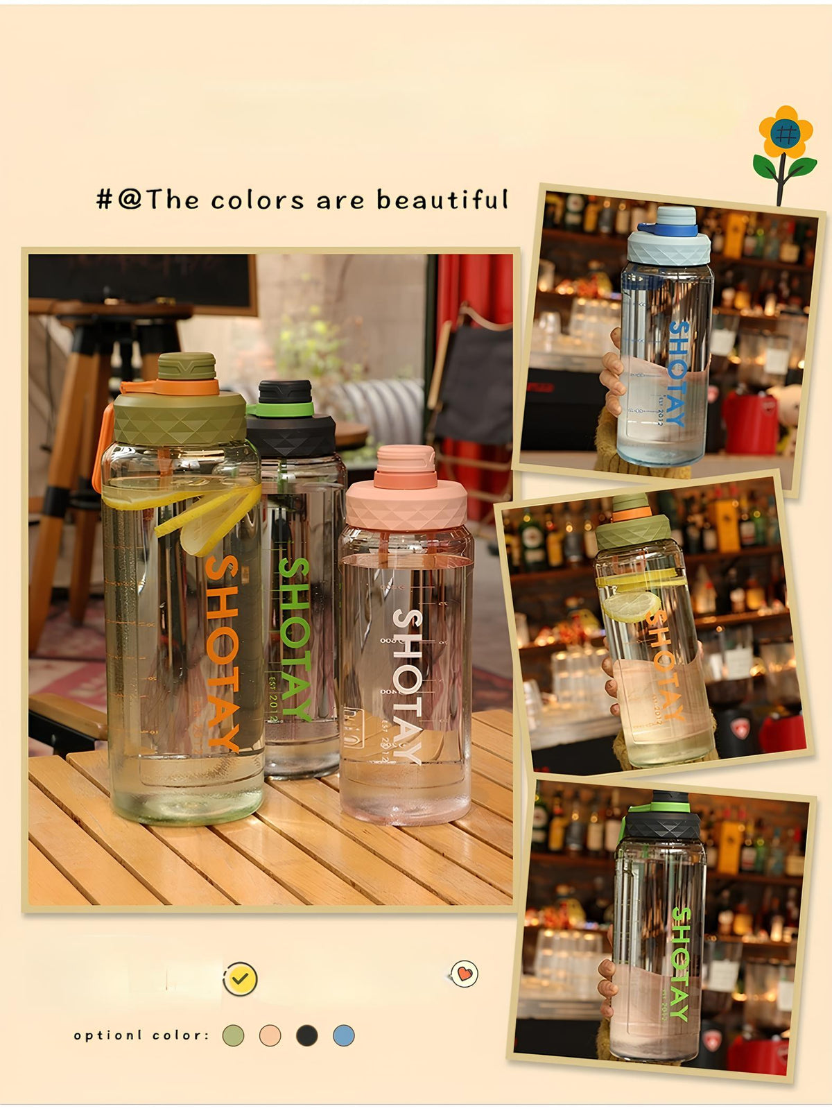 SHOTAY Leak Proof Bottle - 2L