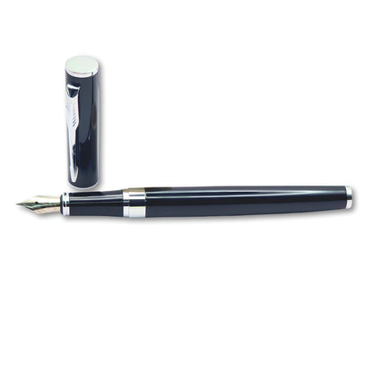 PAILI Premium Executive Fountain Pen – High-Gloss Black Resin