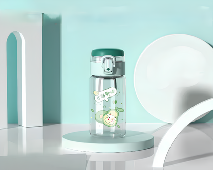 "THE GLASS" Minimalist Glass Travel Bottle with Protective Sleeve
