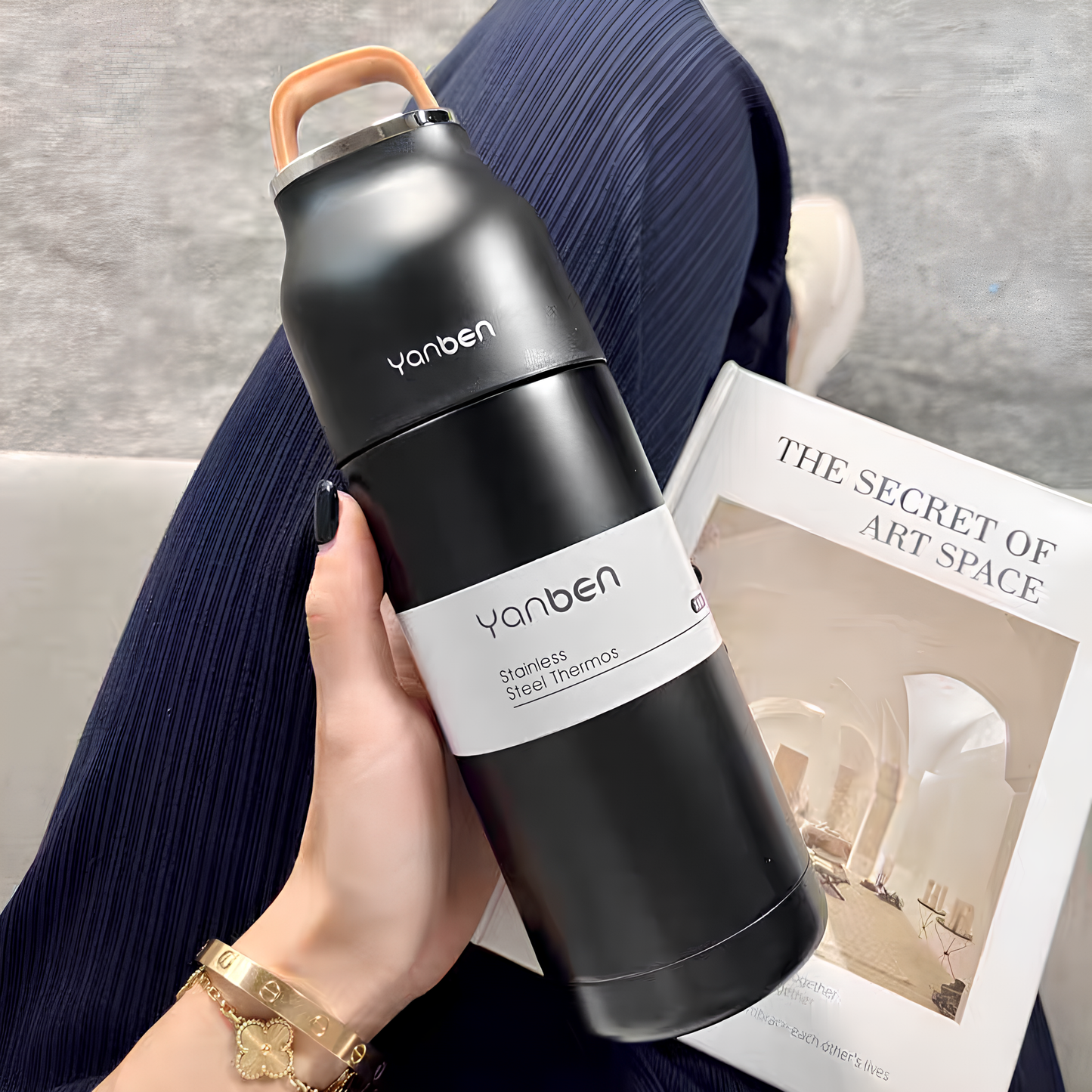 Premium Portable Stainless Steel Vacuum Thermos
