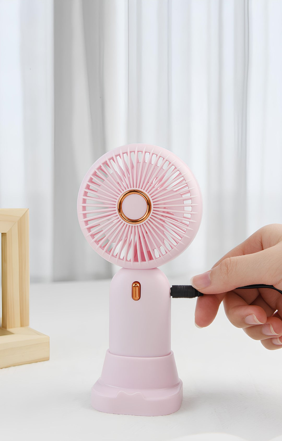 Mini USB Handheld Fan – Portable, Rechargeable & Quiet | 4 Colors