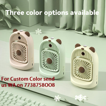 Spray Cooling Mist Fan – USB Hand Held Water Mist Fan | Bear Design