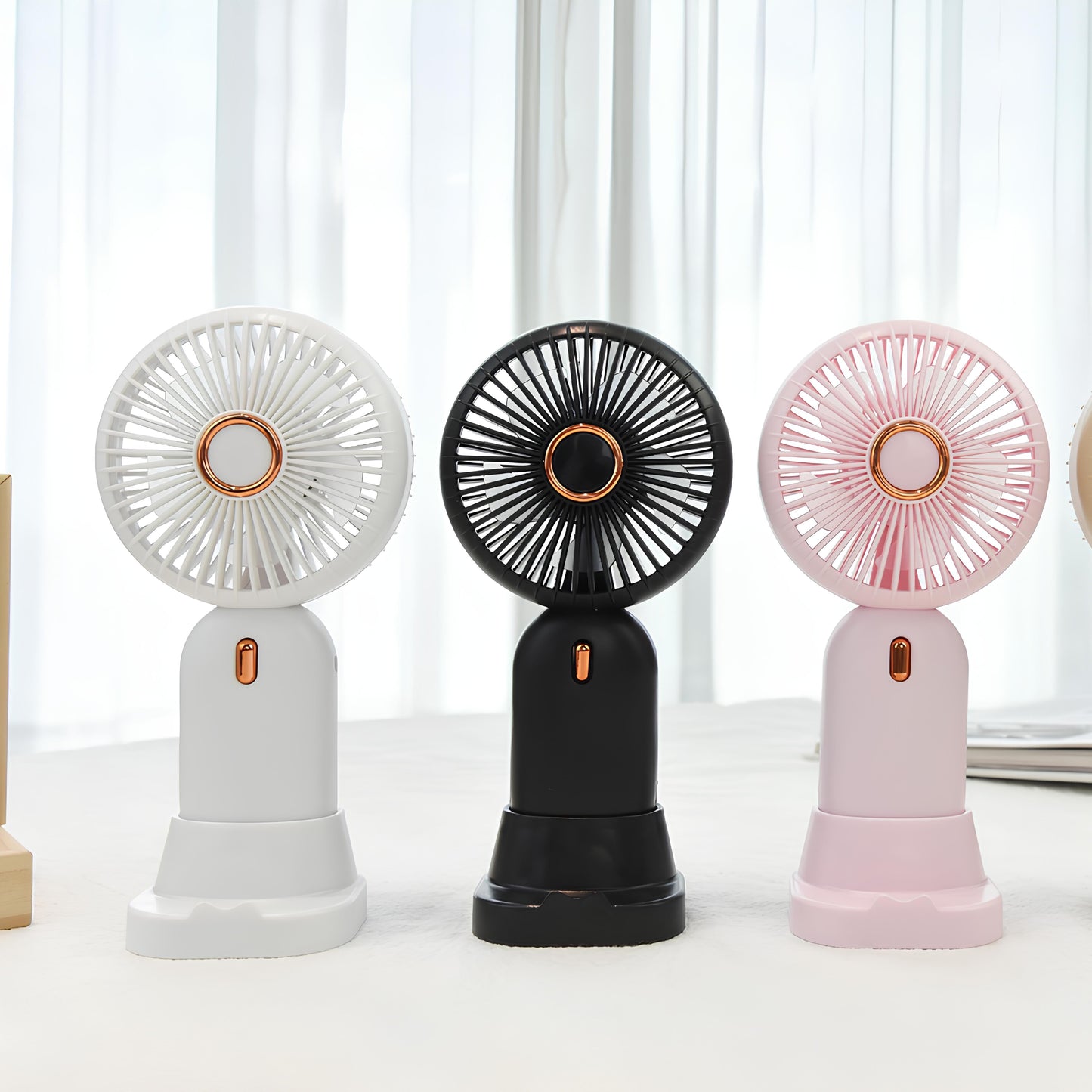 Mini USB Handheld Fan – Portable, Rechargeable & Quiet | 4 Colors