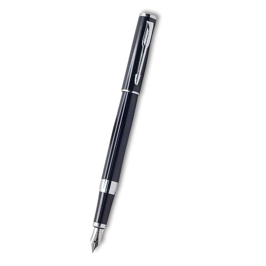 PAILI Premium Executive Fountain Pen – High-Gloss Black Resin