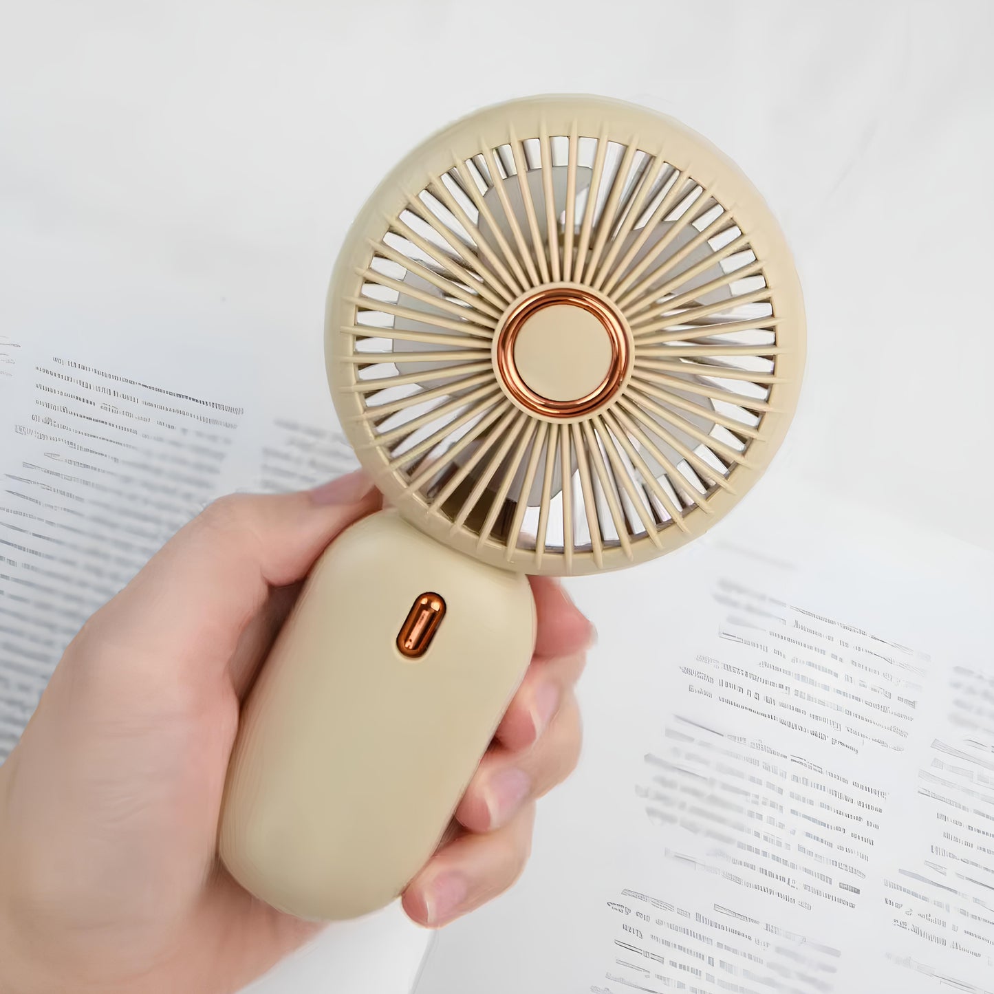 Mini USB Handheld Fan – Portable, Rechargeable & Quiet | 4 Colors