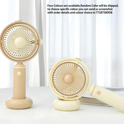 USB Rechargeable Mini Handheld Fan – Stylish & Portable | 4 Colors