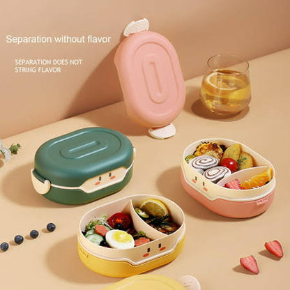 Delicious Reusable Bento Box Lunch for Kids,Freshmage Salad Lunch Container，Airtight,Leak-Proof,and Versatile,Suitable School (780ML, Kids, Yellow)