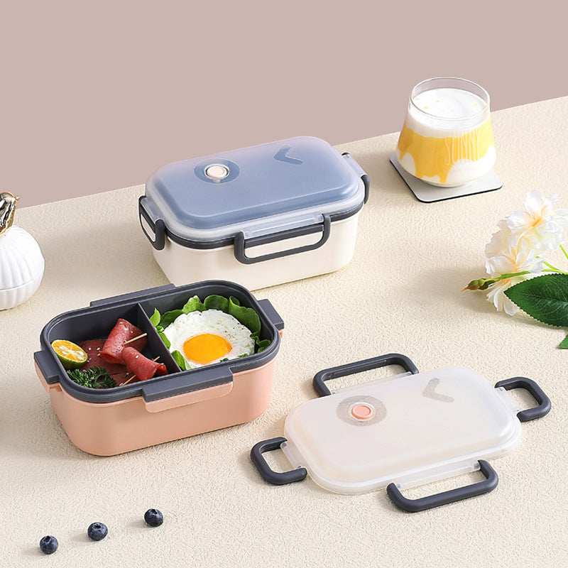 FunBlast Lunch Box for Kids — Lunch Box with Spoon and Bowl, Lunch Boxes for School Kids, Airtight Lid Tiffin Box, Plastic Tiffin Box with 2 Compartment, Bento Lunch Boxes