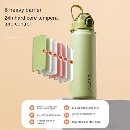 SHOTAY 750ml Stainless Steel Portable Thermos