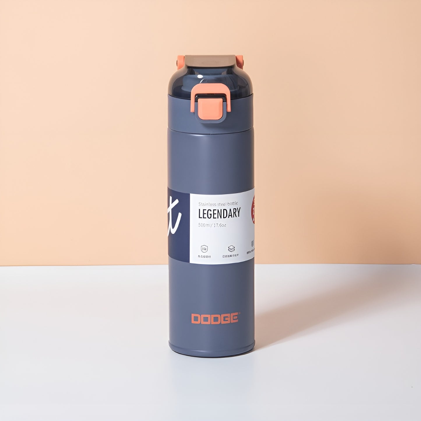 Dodge Stainless Steel Water Bottle – 500ml | Lightweight & Durable