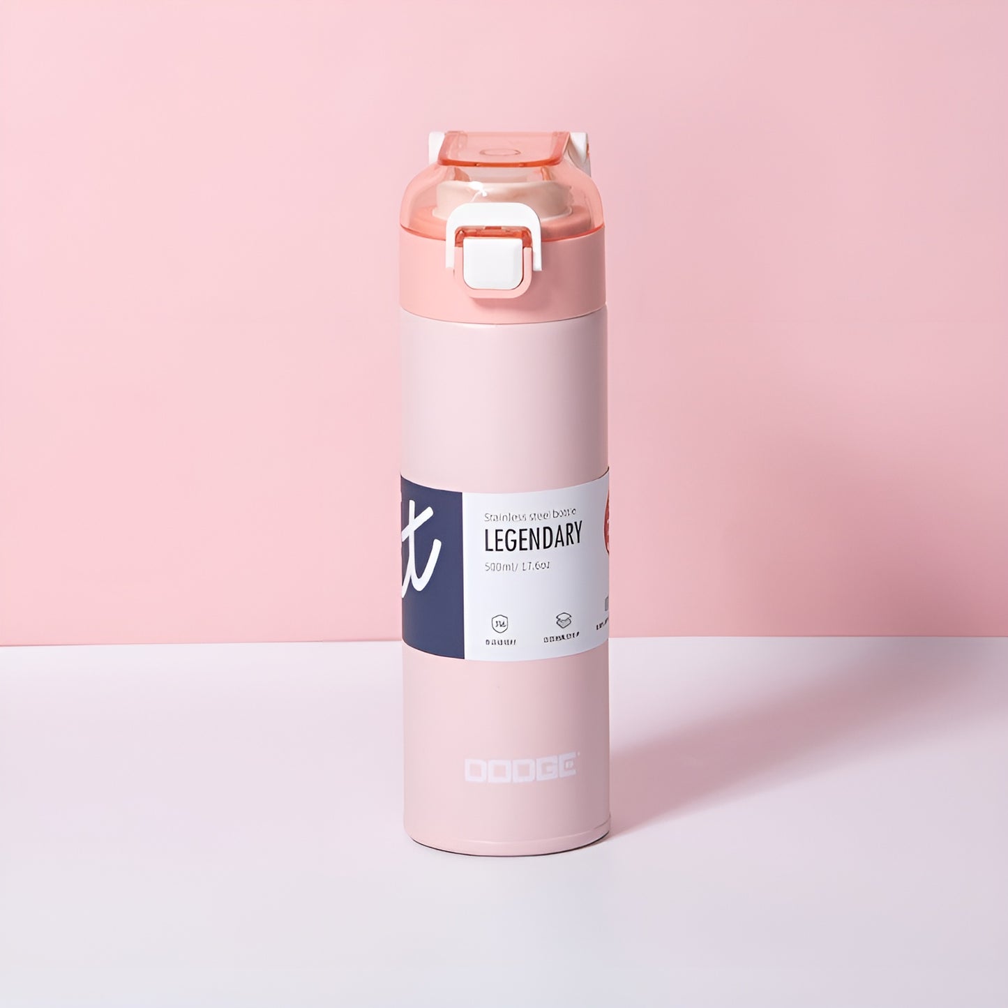 Dodge Stainless Steel Water Bottle – 500ml | Lightweight & Durable